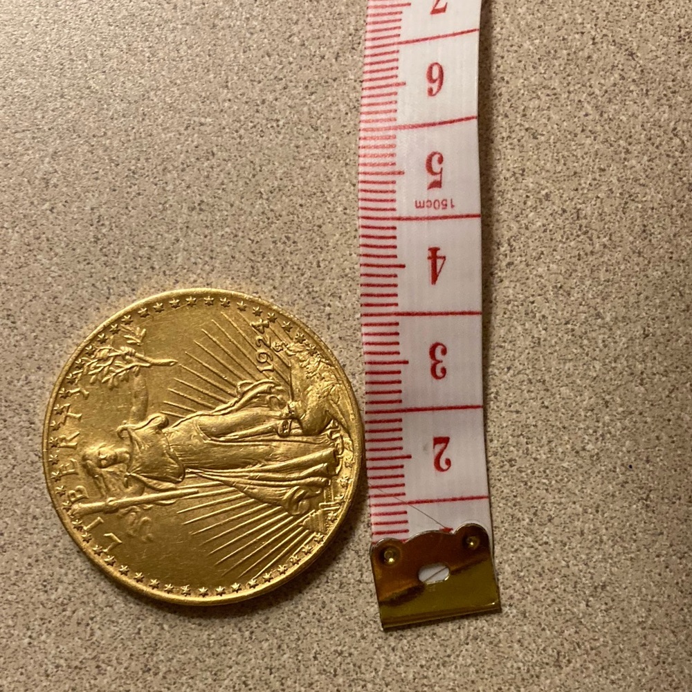 Twenty dollars, gold coin, 1924